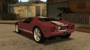2005 Ford GT (Low Poly) для GTA San Andreas миниатюра 2