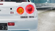Nissan Skyline R34 GT-R Z-tune для GTA 4 миниатюра 13