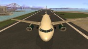 Airbus A319 Frontier Airlines Foxy para GTA San Andreas miniatura 4