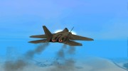 F-22 Raptor для GTA San Andreas миниатюра 8