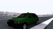 Ваз 2109 Коротко-крылое Такси для GTA San Andreas миниатюра 1
