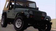 Jeep Wrangler для GTA San Andreas миниатюра 12