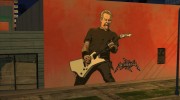 James Hetfield Metallica Art Wall para GTA San Andreas miniatura 2