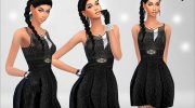 Sarah Dress для Sims 4 миниатюра 3
