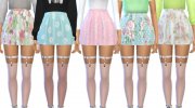 Pastel Skater Skirts - Mesh Needed для Sims 4 миниатюра 1