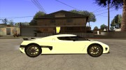 Koenigsegg Agera для GTA San Andreas миниатюра 5