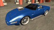 1996 Chevrolet Corvette C4 Cabrio для GTA San Andreas миниатюра 3