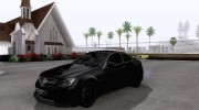 Mercedes Benz C63 AMG Black Series 2012 для GTA San Andreas миниатюра 1