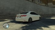 Toyota Corolla 2017 для GTA 4 миниатюра 4