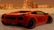 2005 Lamborghini Gallardo для GTA San Andreas миниатюра 7