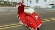 Vespa 150SS Red Style for GTA San Andreas miniature 3