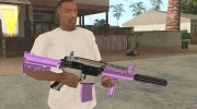 Фиолетовый M4 для GTA San Andreas миниатюра 1