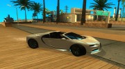 Bugatti Chiron Spyder 2017 для GTA San Andreas миниатюра 2