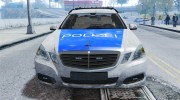German Police Mercedes Benz E350 [ELS] for GTA 4 miniature 6