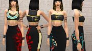 Egyptian Ispiration Dress для Sims 4 миниатюра 2