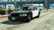 Police Crown Victoria Federal Signal Vector for GTA 5 miniature 1