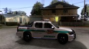 Chevrolet Avalanche Orange County Sheriff para GTA San Andreas miniatura 5