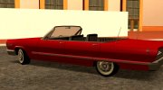 1963 Chevrolet Impala Savanna Sa Style для GTA San Andreas миниатюра 3