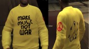 Свитер Make Music Not War для GTA 4 миниатюра 1