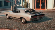 1970 Dodge Challenger RT 440 Six Pack for GTA 5 miniature 2