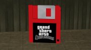 Красная иконка сохранения игры для GTA San Andreas миниатюра 1