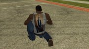 Белая майка в стильном костюме para GTA San Andreas miniatura 4