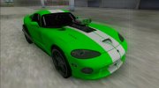 Dodge Viper GTS Drag для GTA San Andreas миниатюра 4