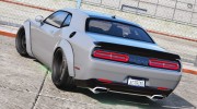 Dodge Challenger Hellcat Libertywalk - The Fate of the Furious Edition for GTA 5 miniature 2