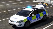 2012 Vauxhall Astra Estate Generic Police Car for GTA 5 miniature 3