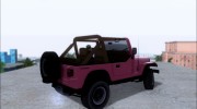 Jeep Wrangler 88 из видео-игры Driver: San Francisco para GTA San Andreas miniatura 2