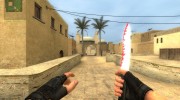 Mega Red and White KnifE fix para Counter-Strike Source miniatura 1