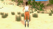 Chell from Portal 2 для GTA San Andreas миниатюра 3