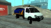 ГАЗ-3302 ГАЗель Бизнес Эвакуатор for GTA San Andreas miniature 3