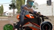 NPC Helmet para GTA San Andreas miniatura 1