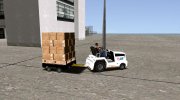 GTA V Airport Trailer (Small cargo trailer) (VehFuncs) para GTA San Andreas miniatura 3