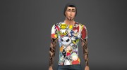 Сет мужских футболок для Sims 4 миниатюра 3