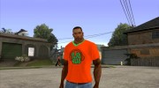 CJ в футболке (Playback) для GTA San Andreas миниатюра 1