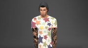 Сет мужских футболок para Sims 4 miniatura 5