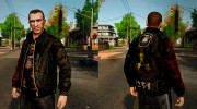 Black Grunge Leather Jacket for GTA 4 miniature 1