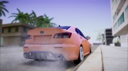 Lexus IS F для GTA San Andreas миниатюра 2