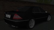 Mercedes-Benz W220 S600 для GTA San Andreas миниатюра 5