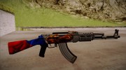 AK-47A1 Russian Flag для GTA San Andreas миниатюра 1