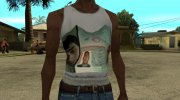 Белая майка Mihail_Burcev para GTA San Andreas miniatura 3