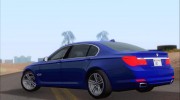 BMW 7 Series F02 2012 for GTA San Andreas miniature 3