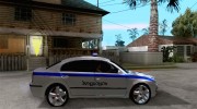 Skoda SuperB GEO Police для GTA San Andreas миниатюра 5