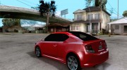 Scion Tc 2012 для GTA San Andreas миниатюра 3