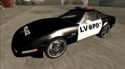1996 Chevrolet Corvette C4 Police LVPD for GTA San Andreas miniature 1