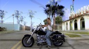 Harley Davidson FLSTF (Fat Boy) v2.0 Skin 3 para GTA San Andreas miniatura 2