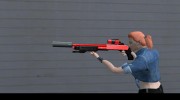 Chromegun black and red para GTA San Andreas miniatura 3