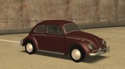 Volkswagen Beetle 1300cc 1964 (Low Poly) для GTA San Andreas миниатюра 1